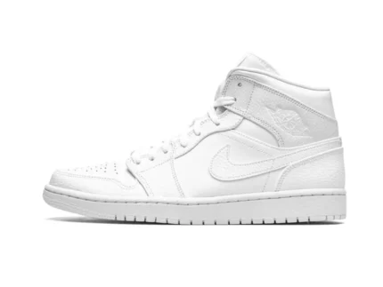 Air Jordan 1 Mid Triple White