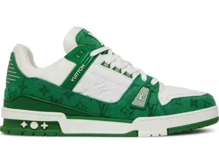 Louis Vuitton Trainer Green Monogram Denim