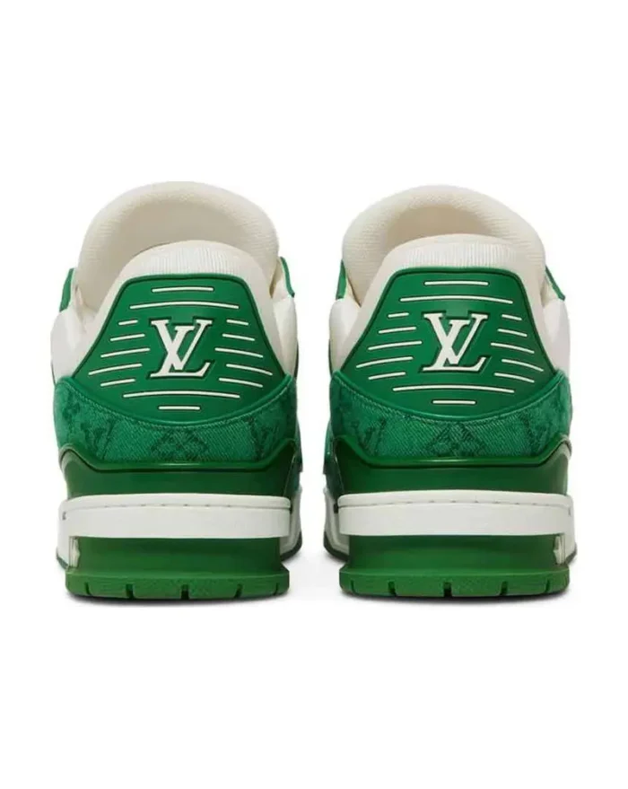 Louis Vuitton Trainer Green Monogram Denim